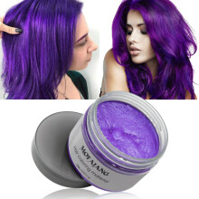 Purple Temporary Hair Color Wax, 2 in 1 Coloring and Styling Clay, Washable Hair Dye for Kids and Adults Party Cosplay