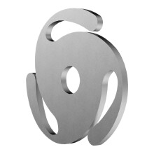 45 RPM Record Adapter Aluminum Lightweight Insert Solid Dome For 7Inch Records Silver Home And Professional DJs