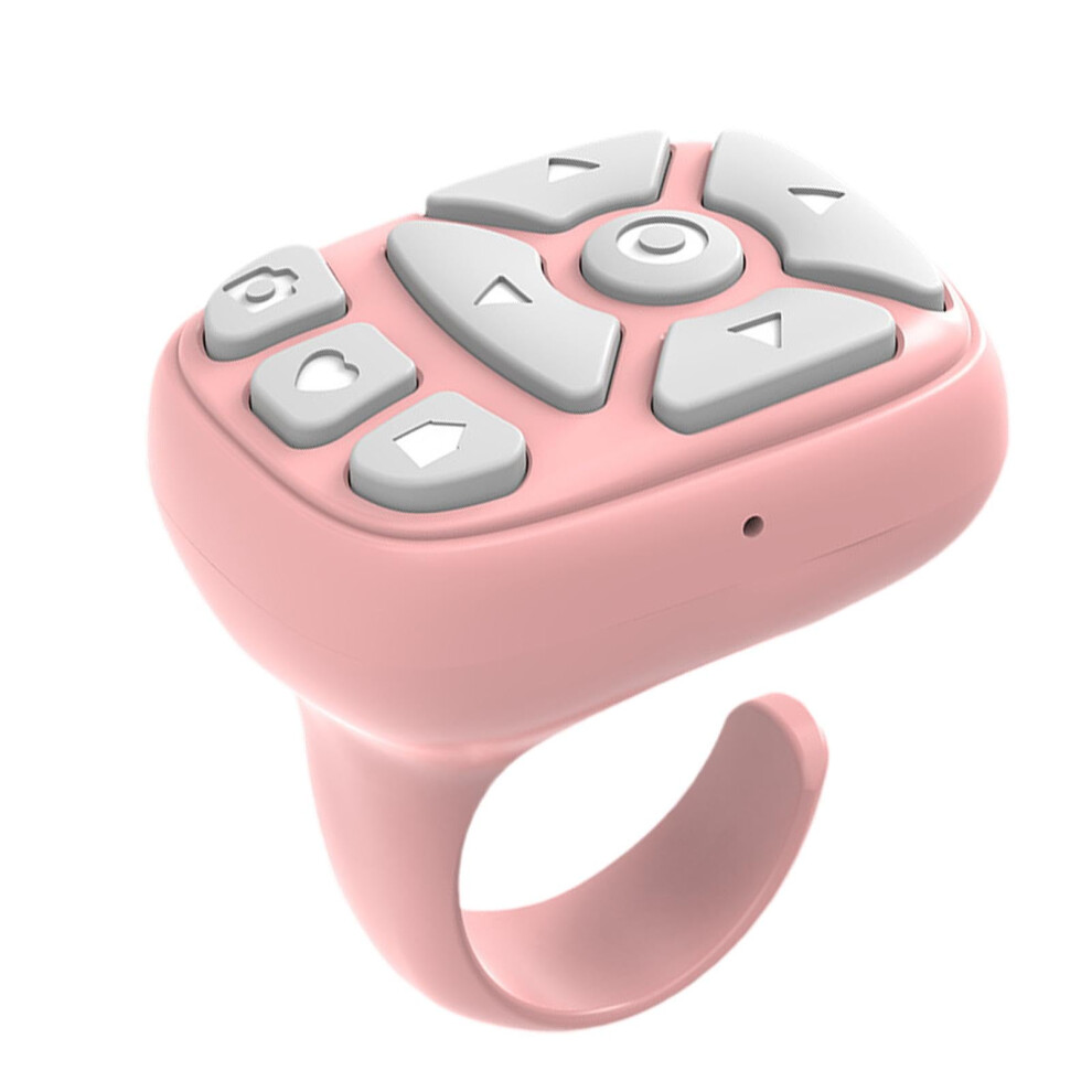 Remote Page Turner Wireless Finger Scrolling Mobile Phone Controller Page Clicker Android Ios Compatible For Home Pink 9164114275509