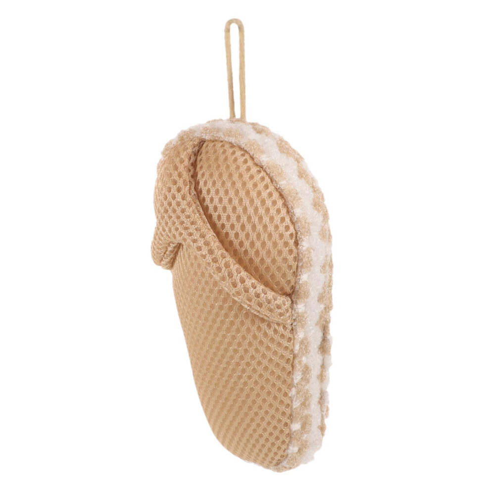 Shower Scrubber Bath Body Exfoliator with Rich Lather and Gentle Skin Care Slipper Shape