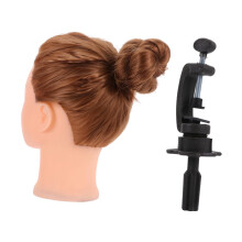 Mannequin Head for Hair Styling with HeatResistant Long Hair, Braiding Practice, Adjustable Stand