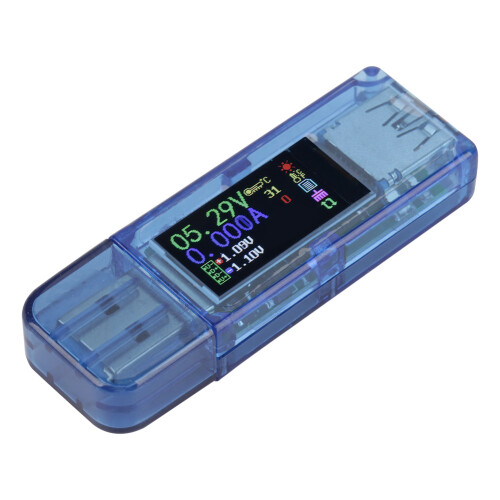 Δοκιμαστής ρεύματος USB, μετρητής ισχύος USB3.0Tester, βολτόμετρο, αμπερόμετρο, οθόνη 1