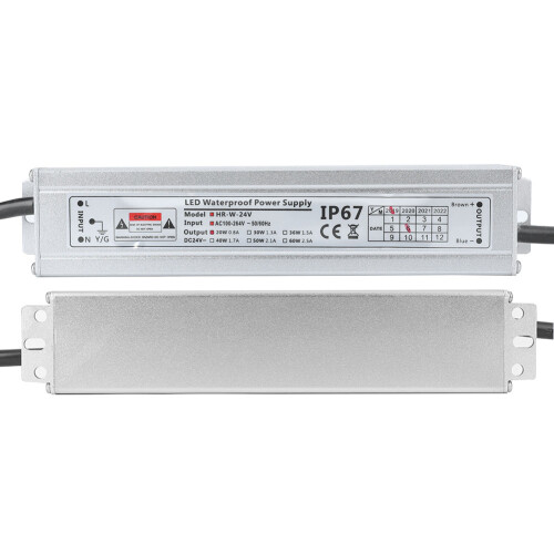Τροφοδοτικό LED με κέλυφος αλουμινίου, IP67, αδιάβροχο, ανθεκτικό στην υγρασία, 2