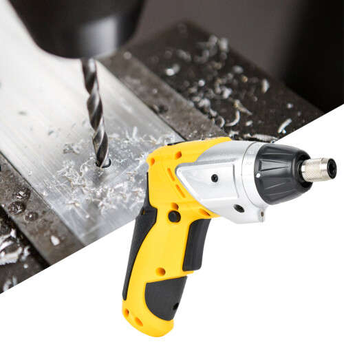 Rechargeable Electric Screwdriver With Dual Driver Compact Design Cordless Drill Ergonomic Grip LED Light Forward Reverse Button Lightweight Durable 2