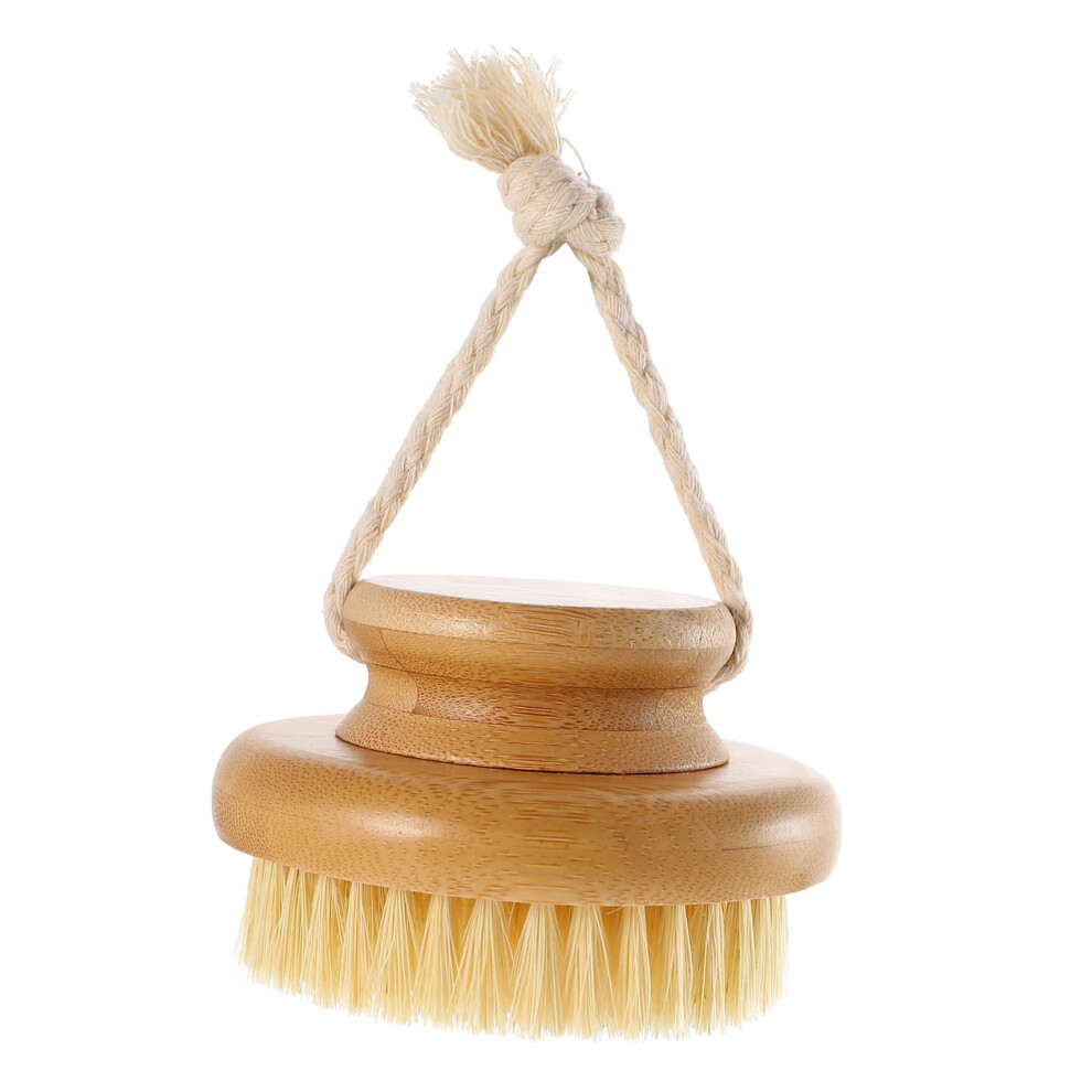 Body Scrubber Exfoliating Shower Brush with Natural Sisal Bristles for Deep Cleansing and Massage