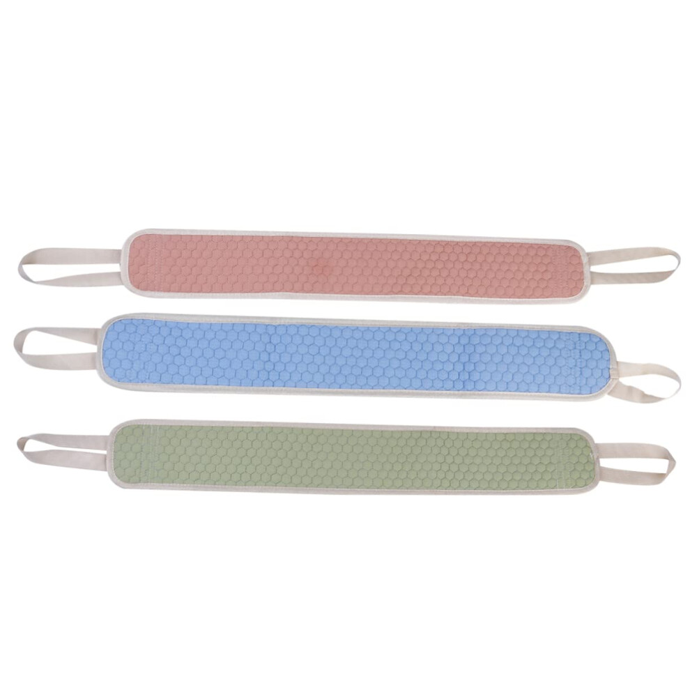 Back Scrubber and Exfoliating Bath Towel Set, Double Sided, Long Strap, Gentle Skin Care, 3pcs