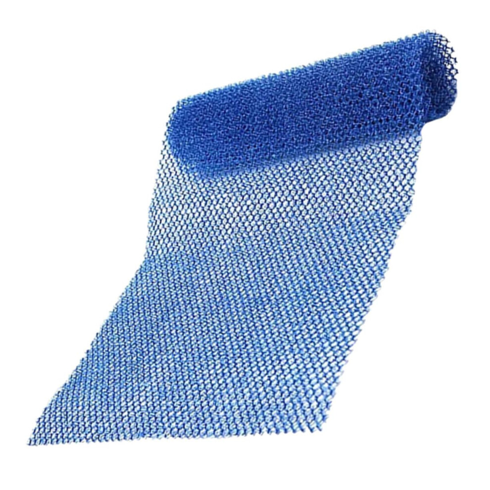 Blue African Exfoliating Bath Sponge Long Nylon Body Scrubber For Gentle Skin And Back Cleansing