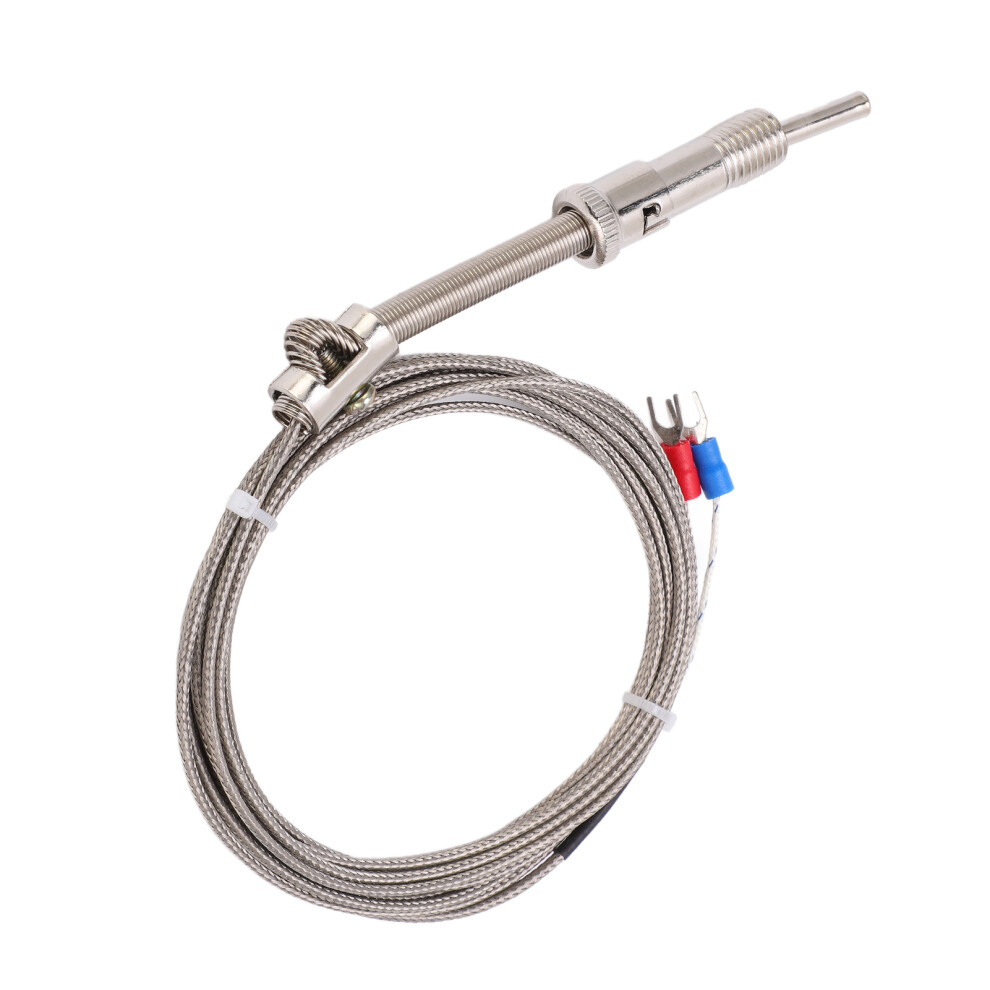 K Type Compression Spring Thermocouple Probe Shielded 3M Length for Factory