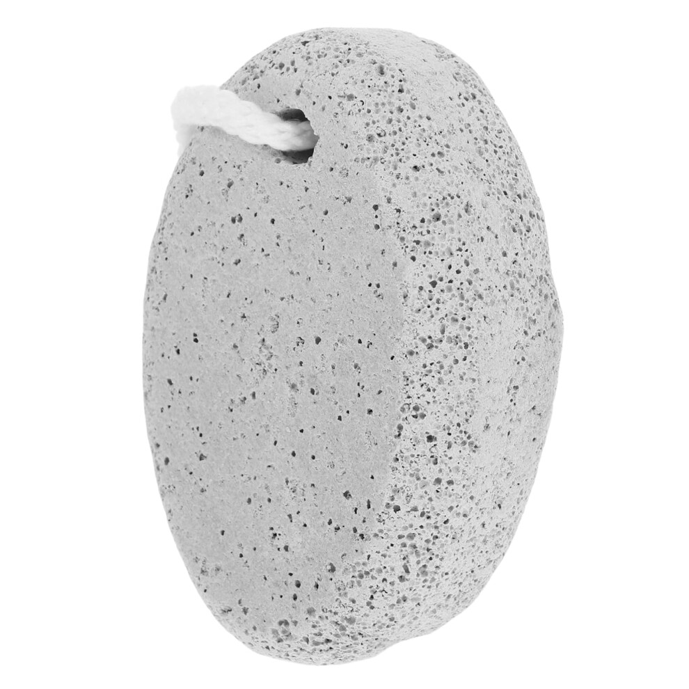 Light/Grey Pumice Stone For Feet Callus Remover, Natural Volcanic Oval Heel Exfoliator For Dry Cracked Skin