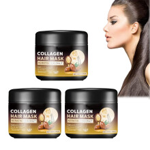 Collagen Hair Mask for Dry and Damaged Hair, Deep Conditioning Treatment with Moisture Lock Formula, 3Pcs