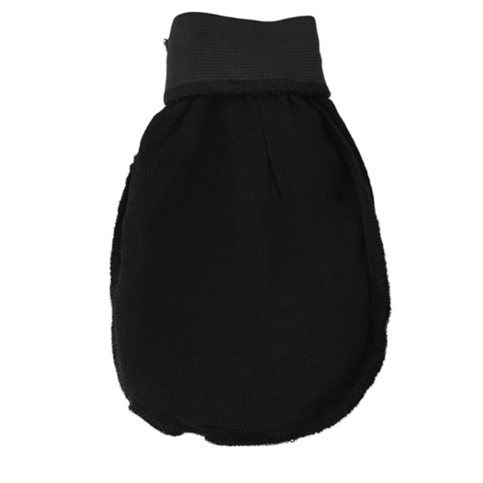 Black Exfoliating Bath Gloves 2Pack Dead Skin Remover Shower Scrubber For Smooth Skin