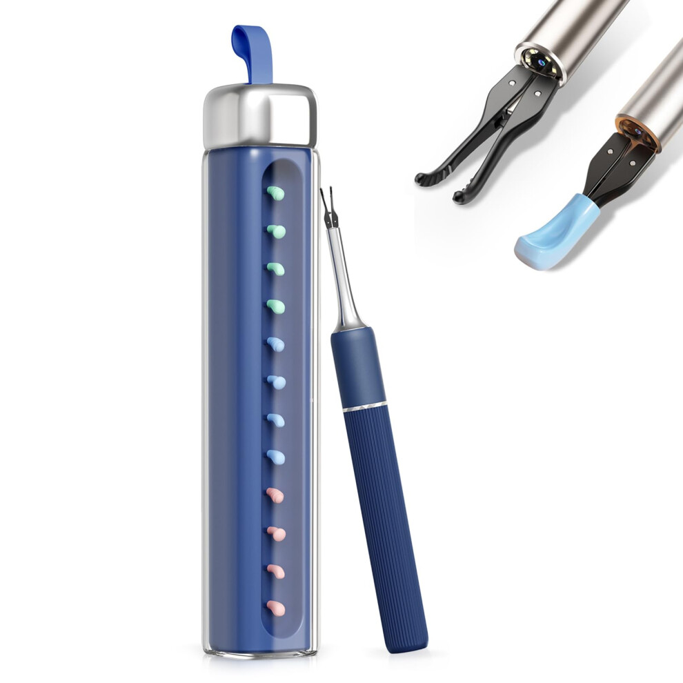 Ear Wax Removal Tool with 1080P Camera, WiFi Otoscope for iOS Android, Precision Tweezers Kit