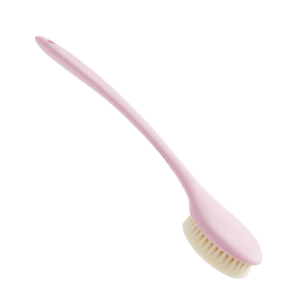 Long Handle Bath Brush Back Scrubber for Shower with Soft Bristles and Gentle Exfoliation