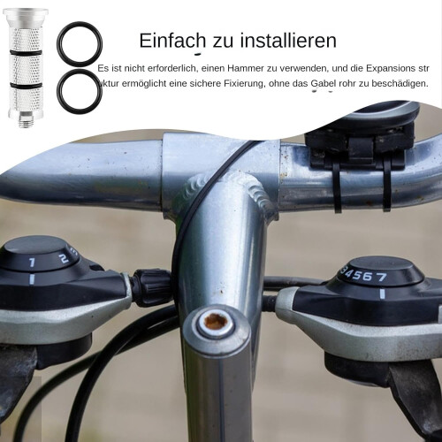 Cycle Compression Fork Shaft, Headset Steerer Plug, Upper Cap Compression Plug, Reusable Expansion Plug, 50 mm Thread 1