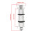 Cycle Compression Fork Shaft, Headset Steerer Plug, Upper Cap Compression Plug, Reusable Expansion Plug, 50 mm Thread 5