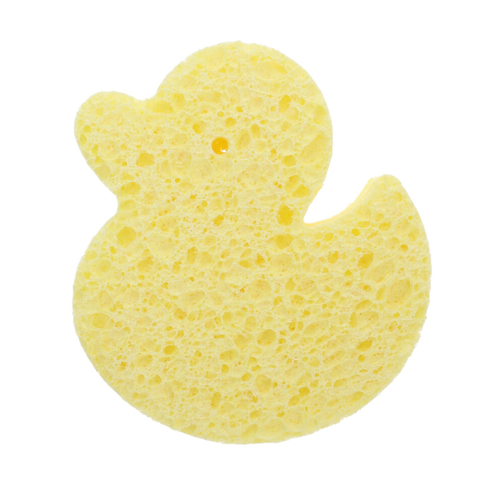 Yellow Cartoon Duck Bath Sponge With Gentle Skin Care Soft Loofah Pad For Fun Bathing And Absorption