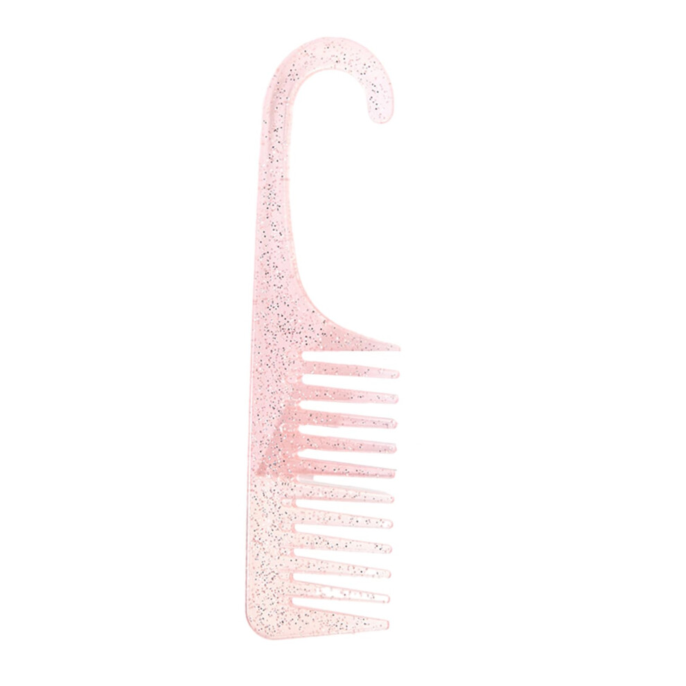 Wide Tooth Comb for Thick and Curly Hair, Ergonomic Handle Shower Detangling Comb for Wet Hair