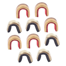 10pcs Archery Nocking Points Copper Alloy Bowstring Clips for Compound and Recurve Bows Adjustable Precision Alignment