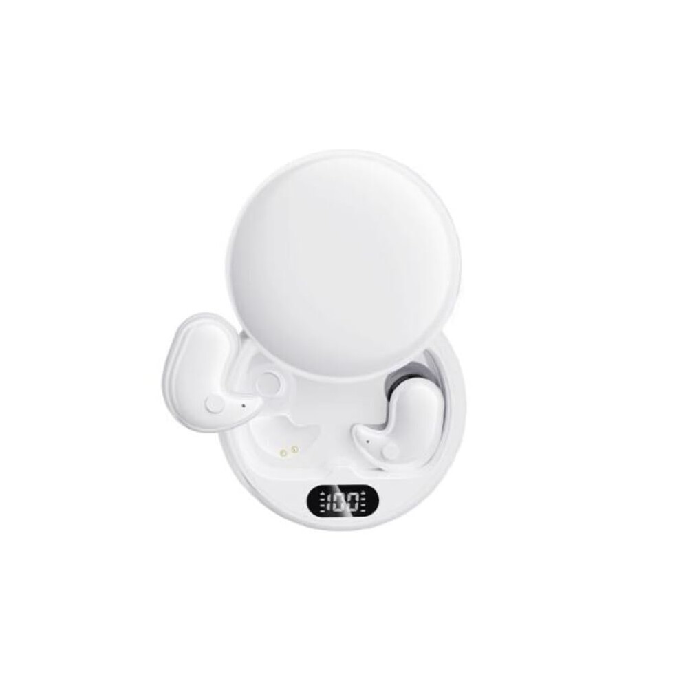 White Invisible Earbuds Original (White) Bluetooth 5.0 Wireless Inear Earbuds, Ios Android Compatible