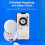Invisible earbuds Original (White) Bluetooth 5.0 Wireless InEar Earbuds, iOS Android Compatible 4