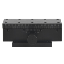 Platine coulissante à axe pour un réglage précis, table de mouvement linéaire robuste en alliage d'aluminium, plateforme de réglage fin manuel