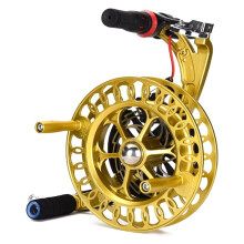 Lockable Alloy Kite Reel with Brake and AntiReverse Switch for Outdoor Flying – Blue