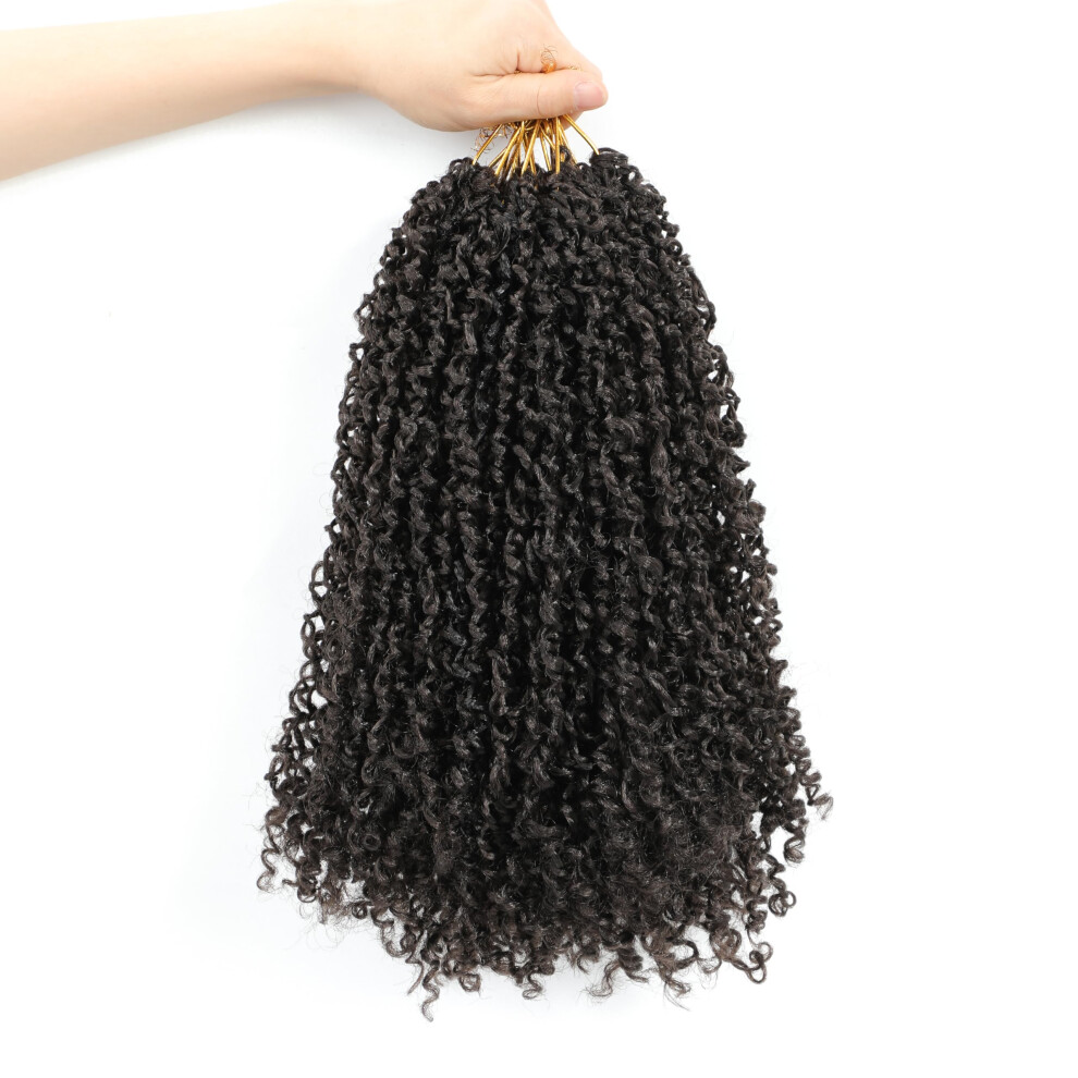 Unisex Twist Crochet Hair 16 Inch PreâLooped Passion Twist Extensions 10 Pack Bohemian Braids