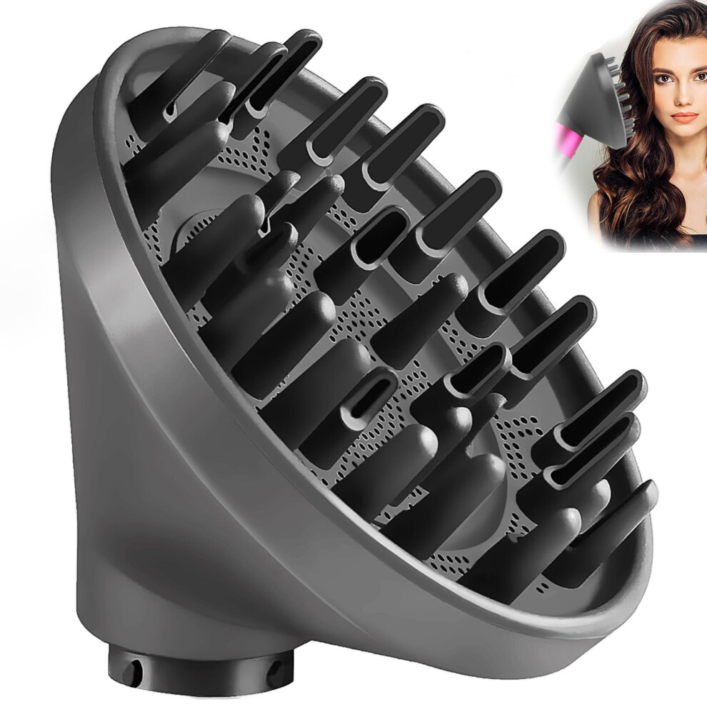 Gray Diffuser Attachment 2 In 1 Styling With Even Airflow Distribution For Dyson Airwrap Hs01 Hs03 Hs05