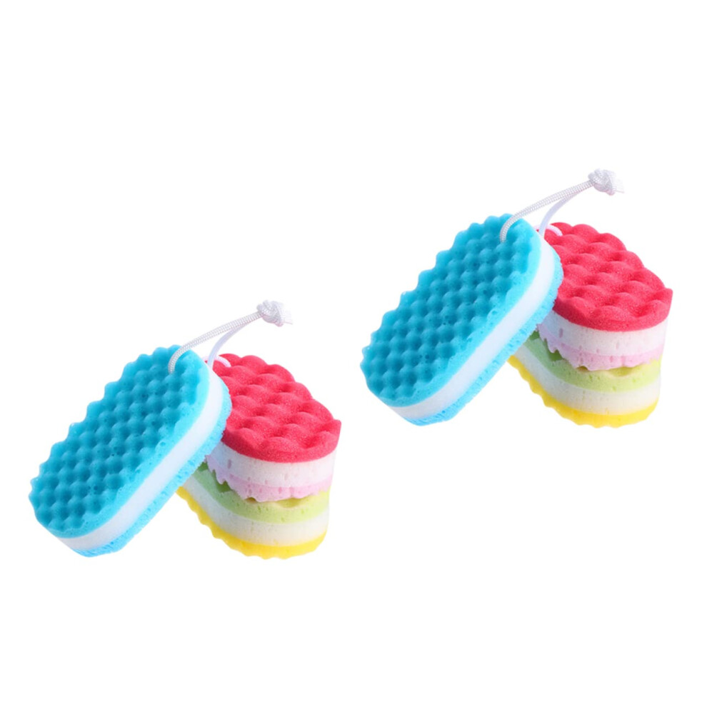 6Pcs Exfoliating Bath Sponge Body Scrubber for Deep Cleansing and Gentle Skin Care
