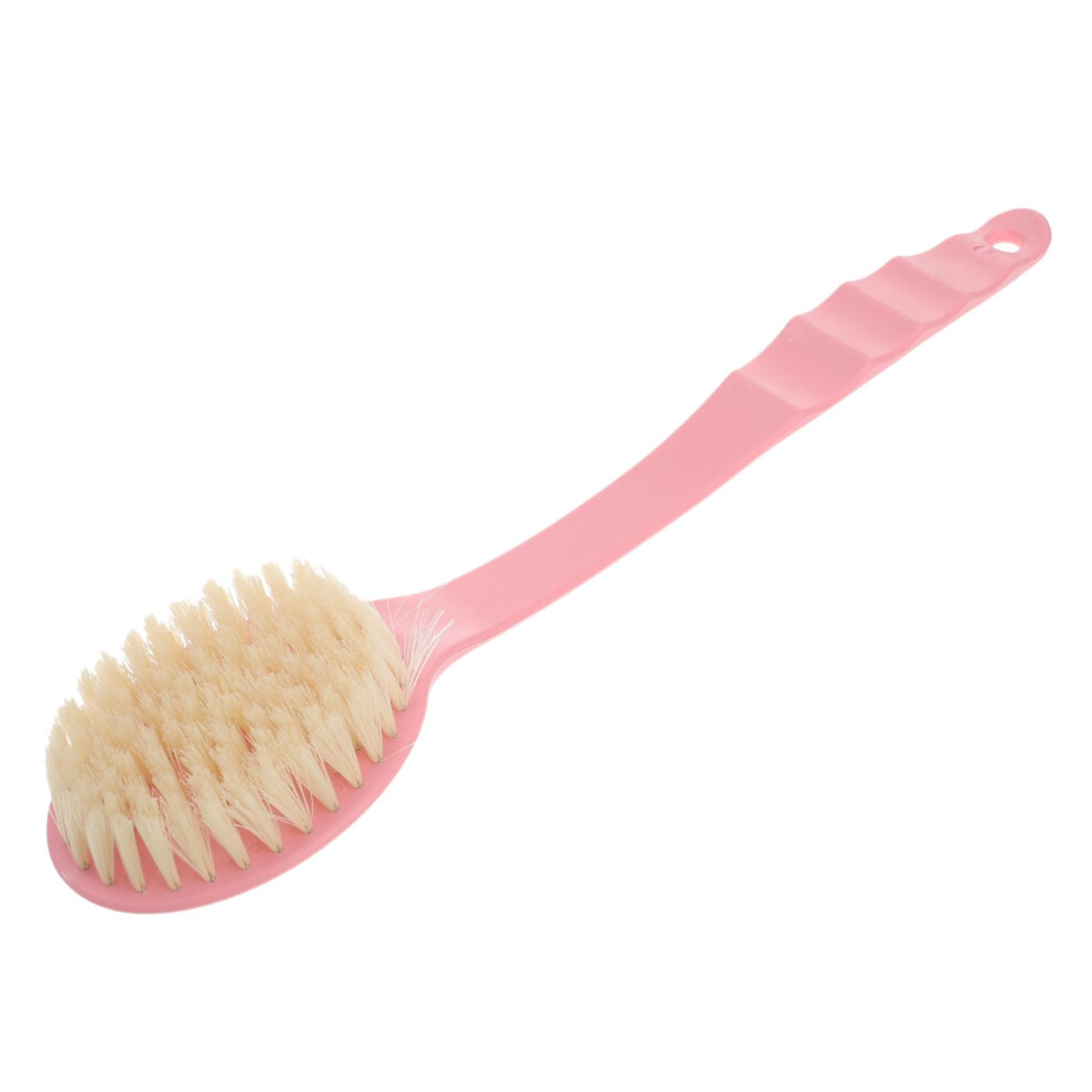 Long Handle Back Scrubber with Soft Bristles for Shower Exfoliating, Ergonomic NonSlip Grip