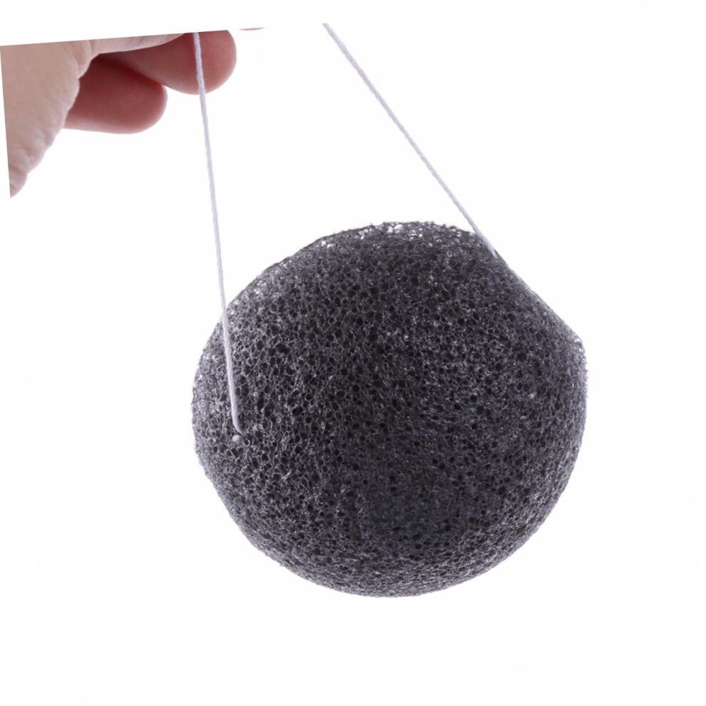 Facial Cleansing Sponge with Charcoal for Oily Skin  Gentle Exfoliating Face Sponge for Sensitive Care