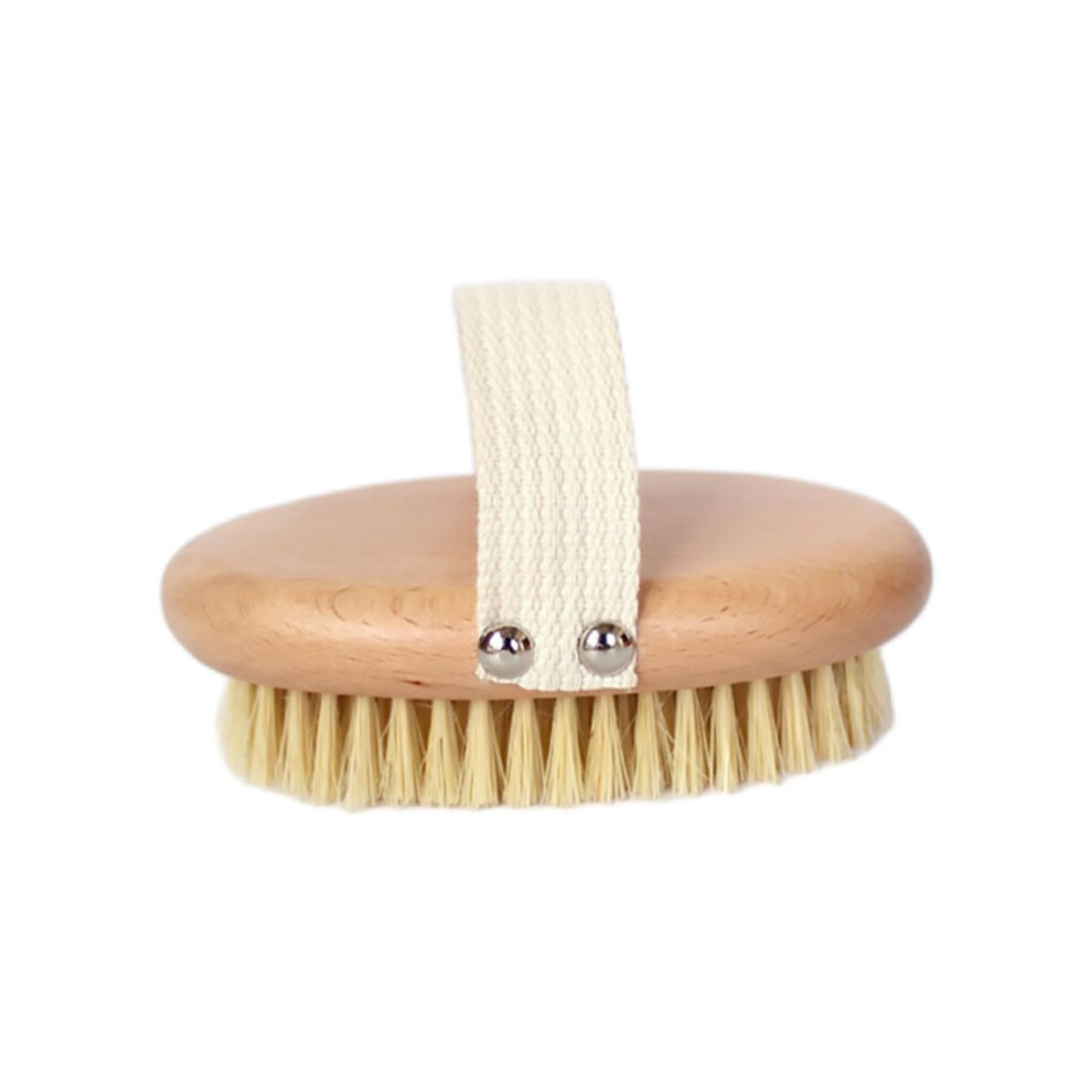 Ergonomic Back Shower Brush with Natural Bristles for Gentle Skin Exfoliation and Dead Skin Removal