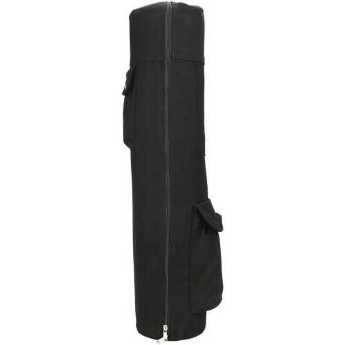 Large Capacity Canvas Yoga Mat Bag with Multi Pockets and Comfortable Shoulder Strap 1