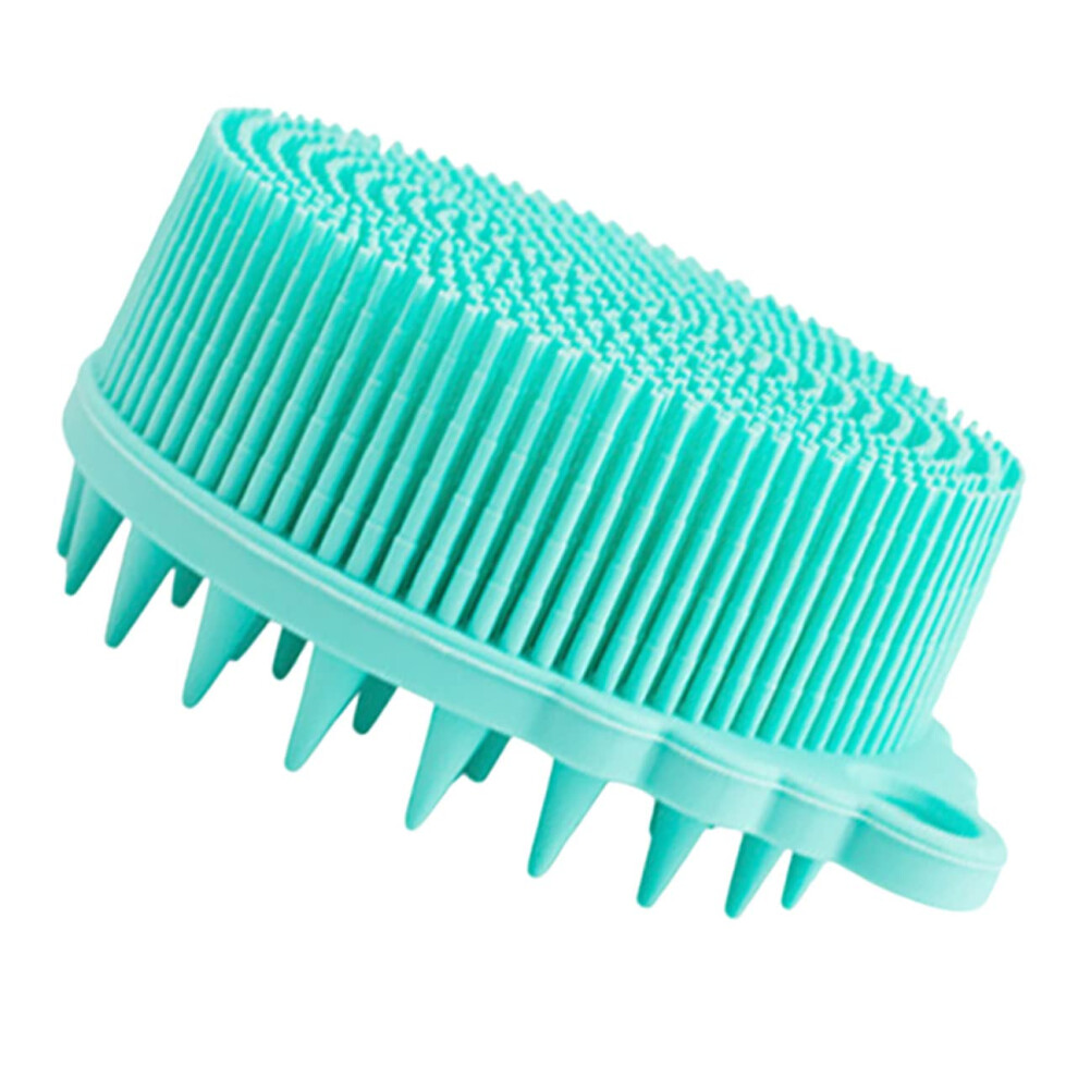 Silicone Bath Brush and Scalp Massage Brush for Gentle Exfoliation and Shower Body Cleansing