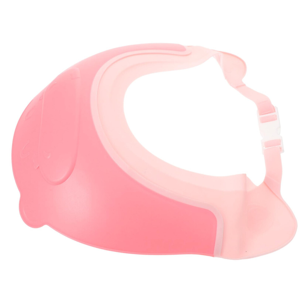 Kids Shower Cap with Eye Protection Shield Adjustable Baby Shampoo Cap for Bath and Ear Safety