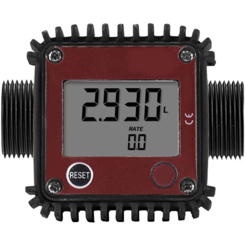 Dn25 External Thread Digital Display Gear Flow Meter 10100 L/min Range, Accuracy 1%, Repeatability 0.5%, Oil Wa 2