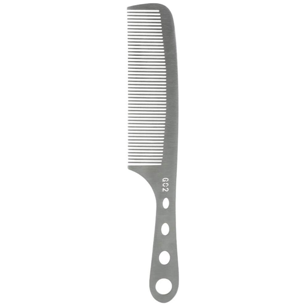 Unisex Carbon Steel Hair Comb Fine Tooth Professional Hairdressing Comb Anti Static Durable For Salon And Home Use
