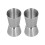 Shaker a doppia testa, bordo dritto, 24 oz, argento 9