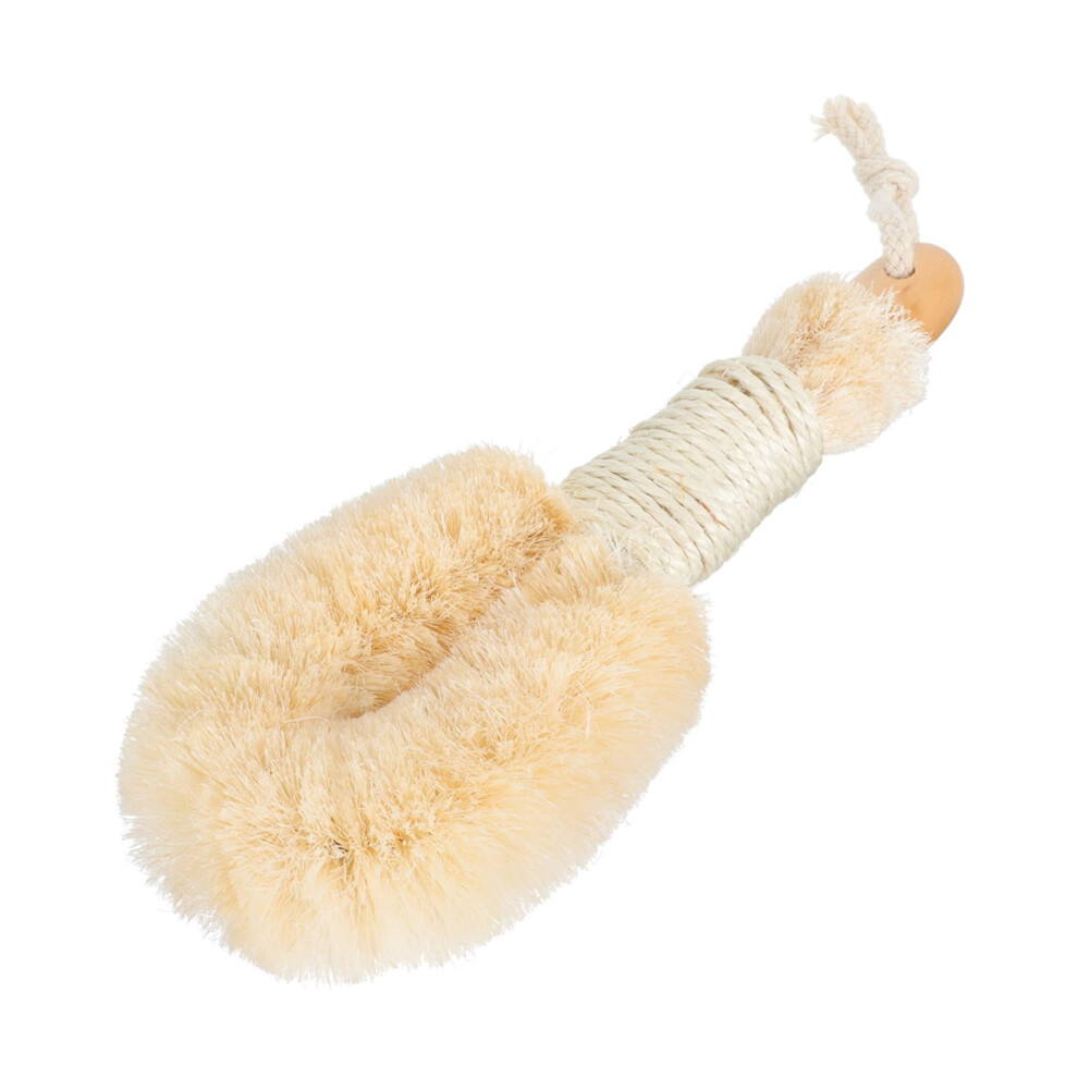 DualSided Bath Scrubber Brush with Soft and Stiff Bristles for Exfoliating FullBody Cleaning