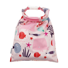 Wet Dry Bag Waterproof Diaper Bag with Buckle Closure for Swimming Travel Daycare Pink