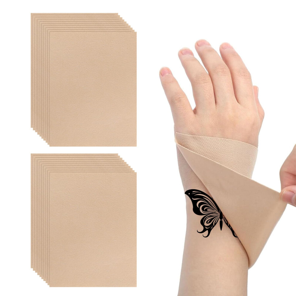 20 PCS Ultra Thin Tattoo Cover Up Patch Cuttable Invisible For Scar Concealment