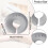 Face Down Massage Pillow Grey Memory Foam Face Cradle for Spa Table with Removable Cover 4
