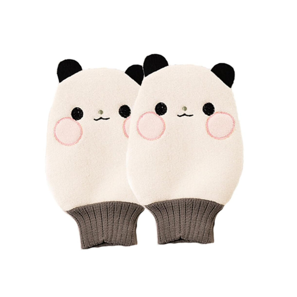 2Pcs DoubleSided Bath Exfoliating Gloves and Shower Scrub Towel Set for Gentle Skin Care