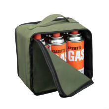 Canvas Gas Tank Storage Bag 24.5x16.5x22 Cm Outdoor Camping Gas Tank Storage Box With Multiple Compartments