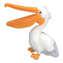 Jucărie de pluș pelican drăguță și moale, de înaltă calitate, design realist detaliat, ecologic, materiale reciclate, material moale, perfect