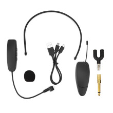 UHF-Funk-Headset-Mikrofonsystem, ideal für Fitnesstrainer, kabelloses Mikrofon-Headset mit Signalstabilität und Anti-Jamming-Funktion, geräuschlos
