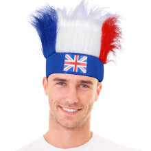 Zweetabsorberende hoofdband met Union Jack-thema, patriottische haarband, origineel patriottisch accessoire, ideaal voor themafeesten, hoogwaardige