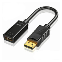 Kabel Ultra HD Adapter DisplayPort do HDMI Obsługa rozdzielczości 4K Uniwersalna kompatybilność Kompaktowa konstrukcja Łatwość użytkowania