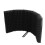 Studio Mic Isolation Shield Sound Absorbing Foam Noise Reflection Reduction Lightweight Construction Foldable End Panels Three Panel Design Angle 4
