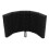 Studio Mic Isolation Shield Sound Absorbing Foam Noise Reflection Reduction Lightweight Construction Foldable End Panels Three Panel Design Angle 5